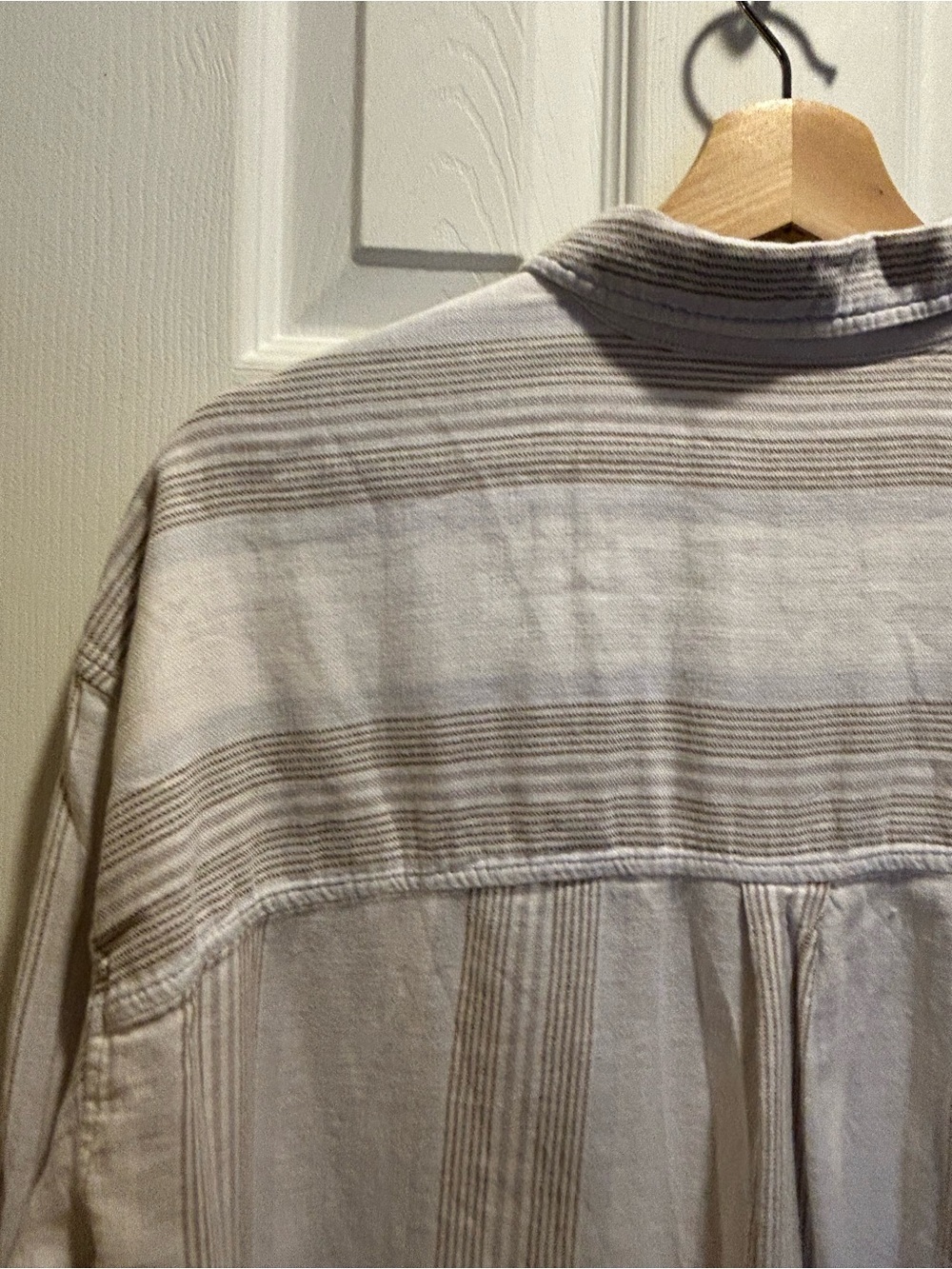 Community by Aritzia (discontinued) Cotton/linen blend striped shirt - size XL - Picture 8 of 16